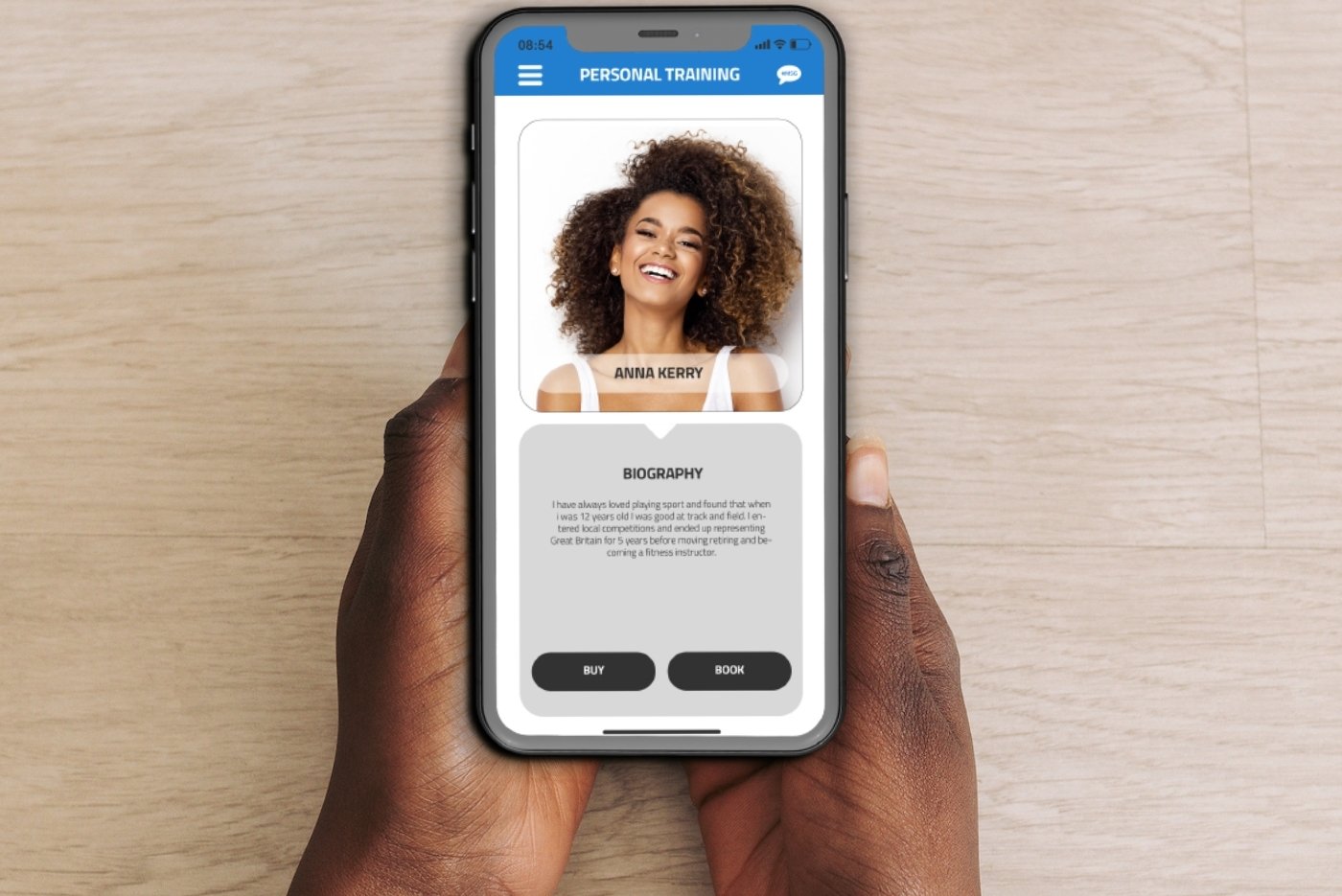 Website - Fisikal app on phone tile