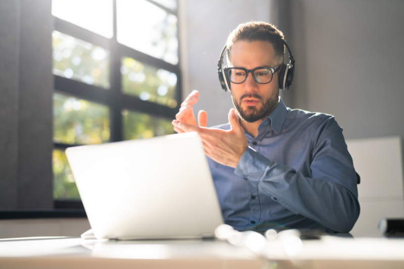 Website - Man on Computer