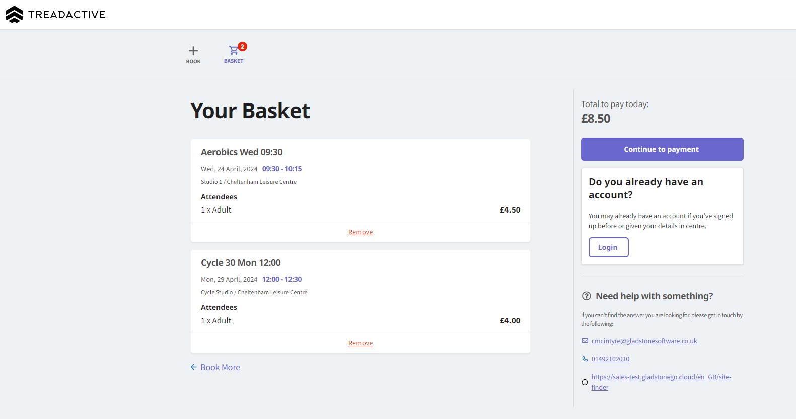Basket with multiple activities