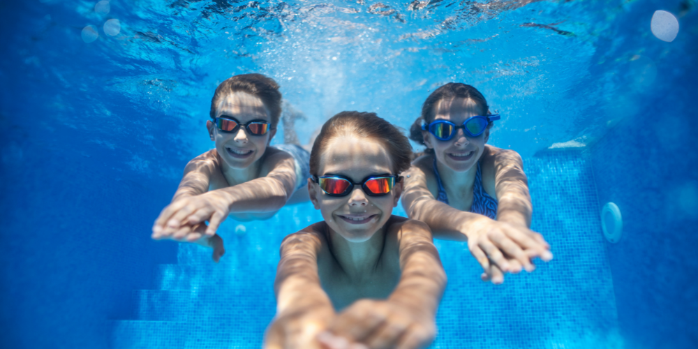 Stock Image - Kids Swimming