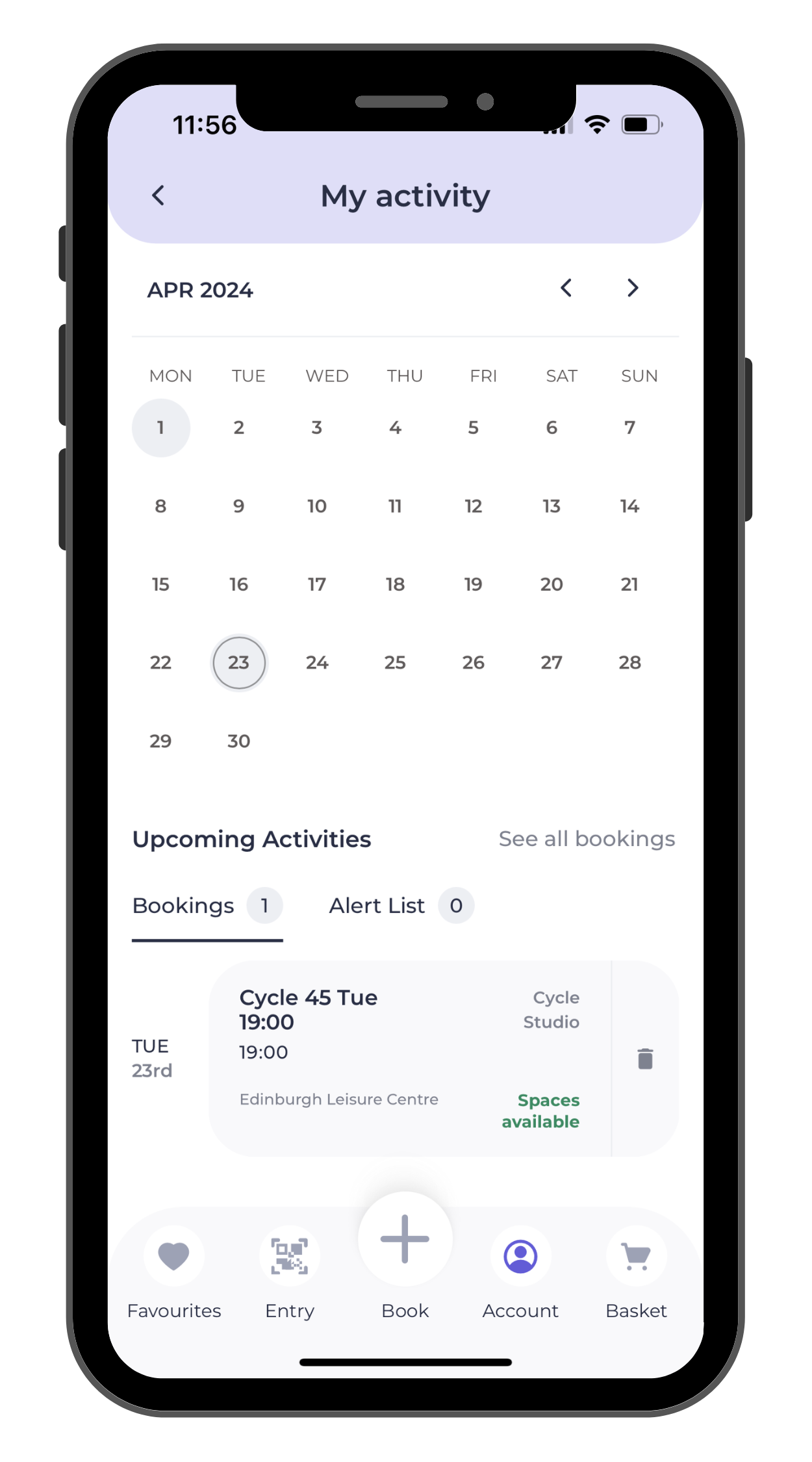 Go App - Calendar view-1