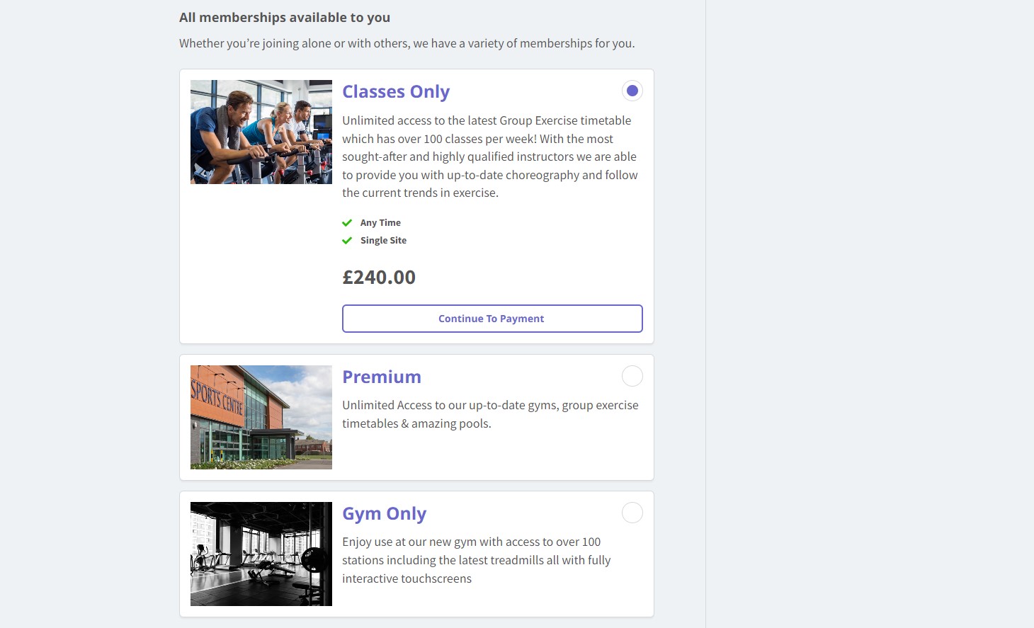 Membership descriptions overviews