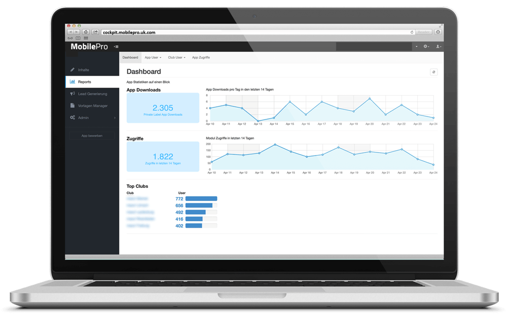 MobilePro Dashboard