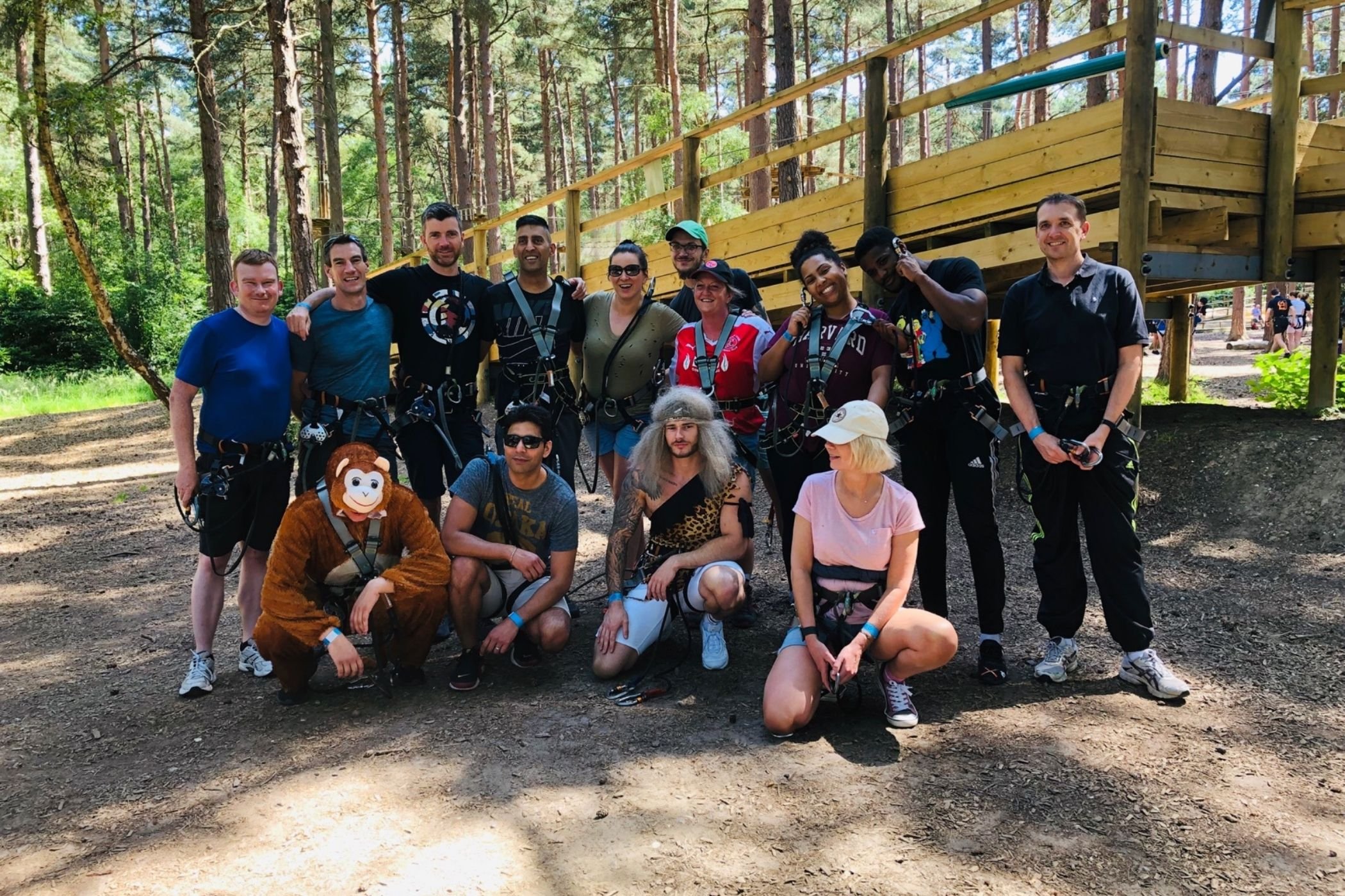 Staff Go Ape Team Building