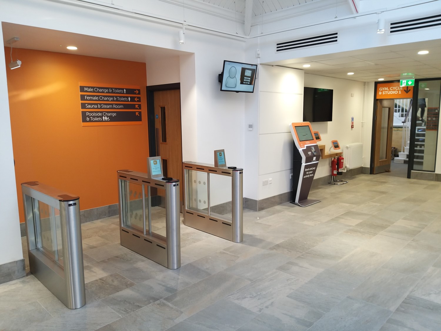 Unmanned Reception area with Kiosk