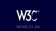 W3CAG 2.1 AA logo